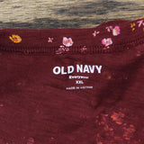 Old Navy Womens Short Sleeve Everywear T-Shirt Tee 167059925a4080 Red Floral 2XL