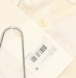 NN07 Mens Freddy 5715 Button Up Textured Shell Shirt Collared Ivory Off White XL