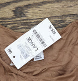 Bar III Womens Crewneck Crepe Bodysuit 100135082 Library Oak Brown L