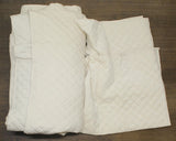 Royal Velvet Diamond Velvet Quilt Set with Shams QS5622IVKG-2600 Ivory King