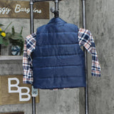 Little Lad Toddler Boys Puffer Vest Shirt Set WGHE131D Red Multi 4T