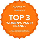 Warner's Women's No Pinching Lace Microfiber Hi-Cut Panties Vanilla Ivory M