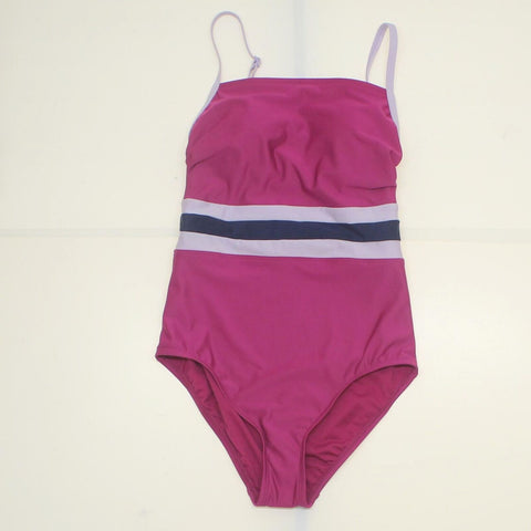 All In Motion Women's Square Neck One Piece Swimsuit Cranberry Small