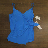 Magicsuit Swimwear Solids Carma Underwire Adjustable Tankini Top Sky Blue 14