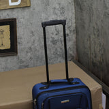 Tag 4-Piece Softside Spinner Suitcase Luggage Set Deep Blue 4-Piece