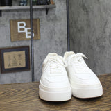 Steve Madden Womens Ledge Lace Up Casual Low Top Sneakers LDGE01S1 White 7.5M