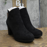 Anne Klein Womens Rina Block Heel Booties RINA01F9 Black Multi 8.5M