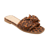 A New Day Womens Maple Bow Flat Sandals 91745610 Light Brown 9M