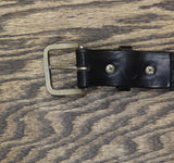 Mens Authentic Amish Leather Waist Belt Black 50