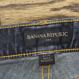 American Eagle Womens Rolled Cuff Bermuda Jean Denim Shorts Dark Blue 4