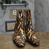 A New Day Womens Tigris Boots Block Heel Bootie 94568633 Brown Multi 11M