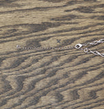Premier Design Pendant Rolo Chain Necklace Bracelet Silver Gray / Red 15'' + 4''