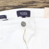 NYDJ Womens Skinny Ankle 5-Pocket Jeans A350722 White 10
