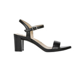 Naturalizer Bristol Ankle Strap Chunky Block Heel Dress Sandal Black Smooth 9