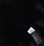 Inc International Concepts Womens Faux Fur Pull-Through Scarf Stole Black