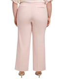 Calvin Klein Womens Plus Size Mid-Rise Straight-Leg Pants Petal Pink 24W