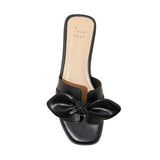 A New Day Womens Maple Knotted Bow Slide Sandals 91745610 Black 7.5M