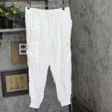 INC International Concepts Waistband Drawstring Utility Jogger Pants White XL