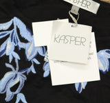 Kasper Womens Sleeveless Embroidered Blouse Sleeveless Shirt 10924833 Black S