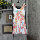 City Studio Juniors Belted Floral-Print Fit & Flare Dress 3810-0025 Blue Multi 1