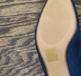 Journee Collection Womens Kitten Heeks Tenlee Chelsea Booties TENLEE Blue 9.5M