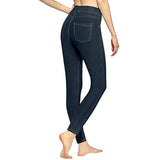 Hue Women's Mid-Rise Stretch Slim Fit Pull On Denim Leggings 21266MN