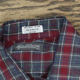 Evan Von Furstenberg Mens Long Sleeve Button Up Shirt Red Gray Multi XL