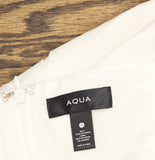 Aqua Womens A-Line Halter Mini Dress DI7180BL White M