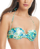 Red Carter Out of Sight Underwire Swim Top RCOS25605 Papyrus Multi Green Multi M