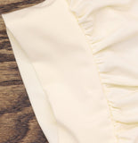 Ny Collection Embellished Neck Wide Cuff Knit Blouse Pristine Off White XL