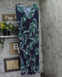 G by Giuliana Print Knit Faux Wrap V-Neck Belted Pocket Jumpsuit Blue Multi XL