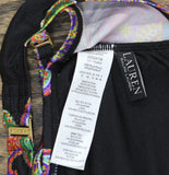 Lauren Ralph Lauren U-Wire Bikini Top Swim Bordado Paisley Black Multi 12