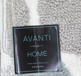 Avanti Dotted Circle Bath Rug Mat Rectangle Shiny White Gray Multi 20 x 30