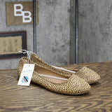 Universal Thread Faux-Leather Leopard-Print Round-Toe Ballet Flats