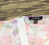 City Studios Juniors Tiered Tie-Bodice Dress Pink Multi 3