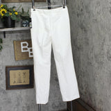 Karl Lagerfeld Womens Mid-Rise Wide-Leg Pull On Pants G44PN33A Soft White 4