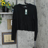 Wild Fable Women's Long Sleeve Crewneck Top 564074 Black M