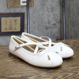 Sam Edelman Girls Felicia Cross Strap Ballet Flats SAM131-9 White 3