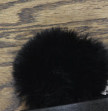 On 34th Womens Boxed Rib-Knit Beanie Pom Pom MO1542501 Black