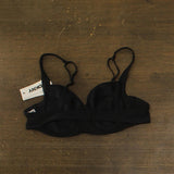 DKNY Womens Molded Underwire Bikini Top Swim DIMTS401 Black XL