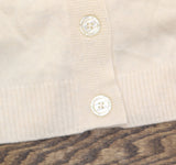 Aqua Womens Front Button Cashmere V-Neck Cardigan Sweater Ash Off White XL
