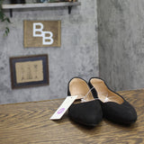 A New Day Womens Corinna Ballet Flats with Memory Foam Insole Black 6.5M