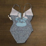 Bar III Womens on the Prowl V-Wire One-Piece Swimsuit MBOT25238 Navy Blue S