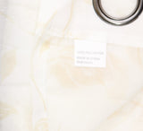 Regal Home Print Grommet Sheer Single Curtain Panel Ivory Linen Brown 50x95