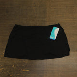 Coco Reef Womens Solid Slit Swim Skirt Bottom U95745 Black XL