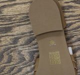 Journee Collection Womens Anyah Flats Caged ANYAH Taupe Brown 10M
