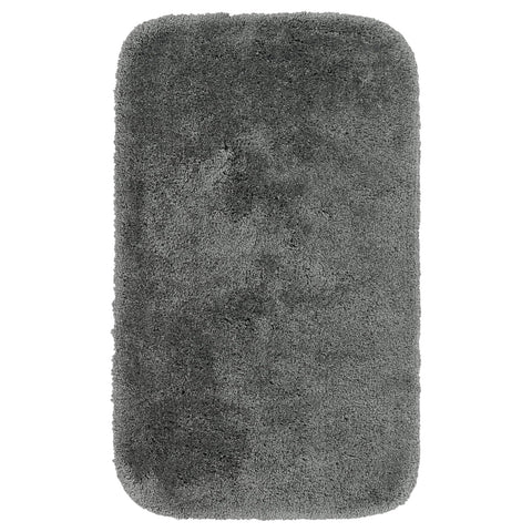Garland Rug Finest Luxury Ultra Plus Washable Fuzzy Bath Mat Rug Dark Gray 24x40