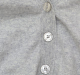 Aqua Womens Button Front Sweater Cashmere V-Neck Cardigan V10337 Light Gray 2XL
