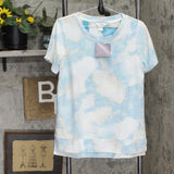 Christopher & Banks Womens French Terry Short Sleeve Shirt 1574