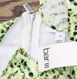 Bar III Printed Sweetheart Crop Top with Keyhole Cutout 100150389 Green Multi 10
